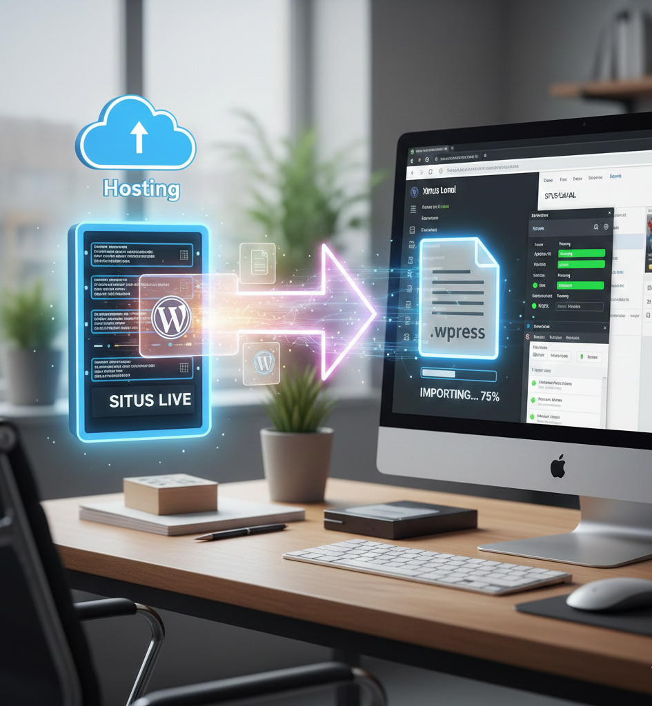 migrasi WordPress live ke XAMPP