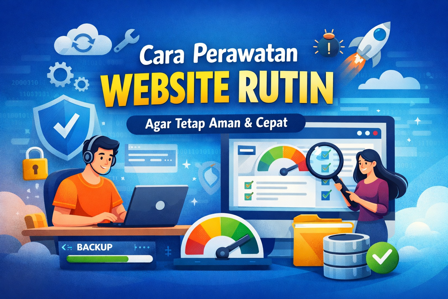 cara perawatan website rutin