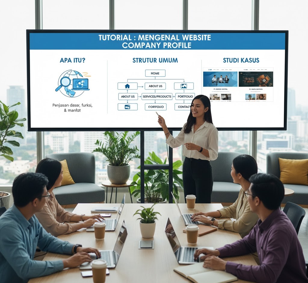 tutorial mengenal website company profile