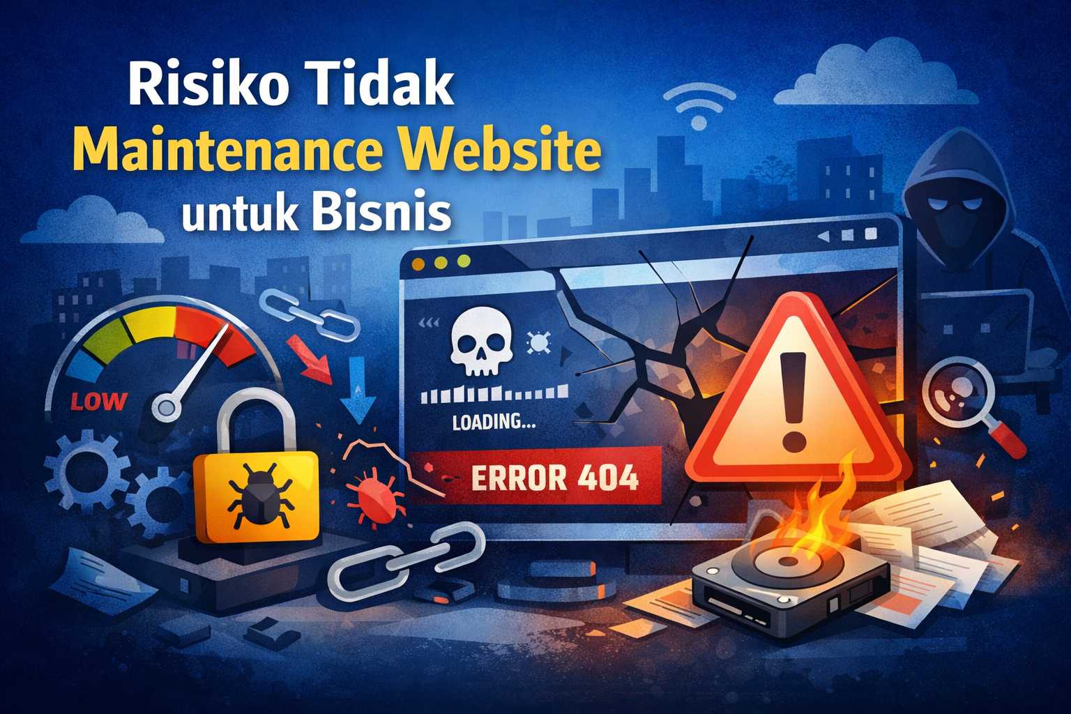 risiko tidak maintenance website