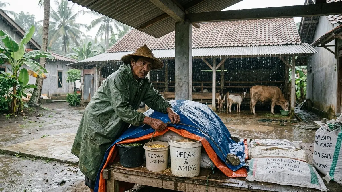 Persiapan Pakan Ternak Sebelum Musim Hujan